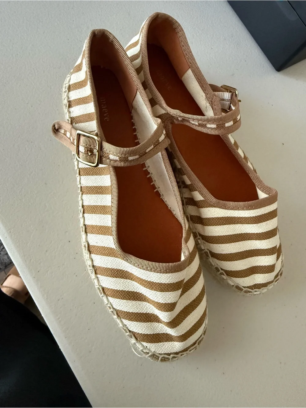 Maeve Mary Jane Espadrille Flats NWOT